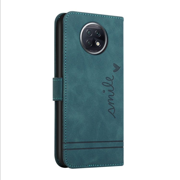 For Xiaomi Redmi Note 9T Retro Skin Feel Horizontal Flip Soft TPU + PU Leather Case with Holder & Card Slots & Photo Frame