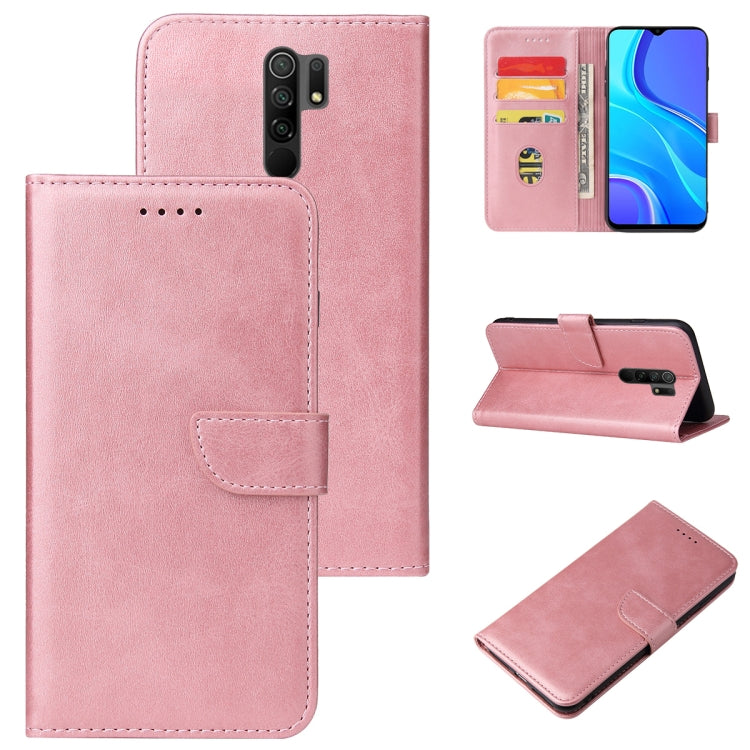 For Xiaomi Redmi 9 Calf Texture Buckle Horizontal Flip Leather Case with Holder & Card Slots & Wallet