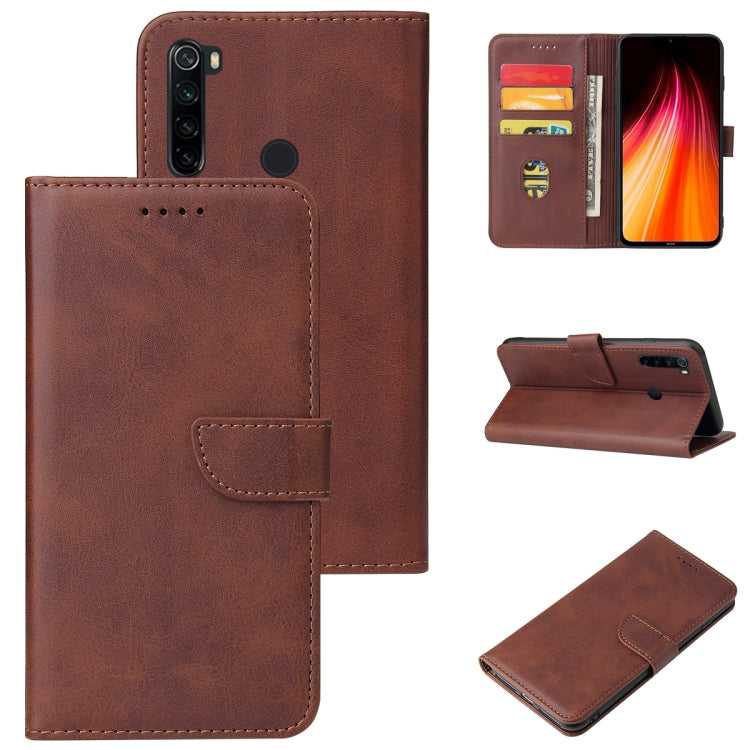 For Xiaomi Redmi Note 8 Calf Texture Buckle Horizontal Flip Leather Case with Holder & Card Slots & Wallet