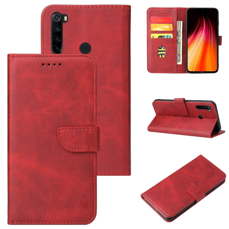 For Xiaomi Redmi Note 8 Calf Texture Buckle Horizontal Flip Leather Case with Holder & Card Slots & Wallet