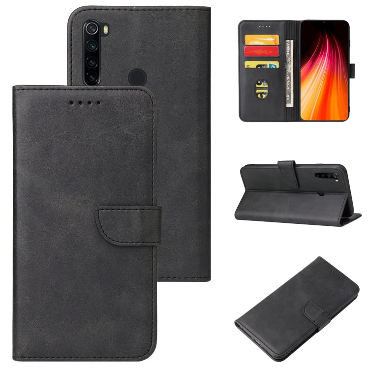 For Xiaomi Redmi Note 8 Calf Texture Buckle Horizontal Flip Leather Case with Holder & Card Slots & Wallet