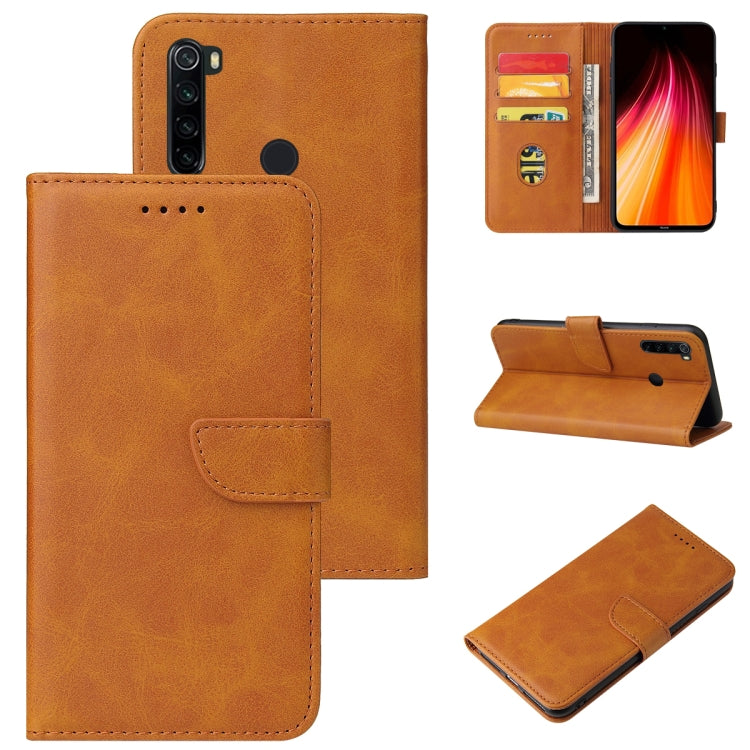 For Xiaomi Redmi Note 8 Calf Texture Buckle Horizontal Flip Leather Case with Holder & Card Slots & Wallet