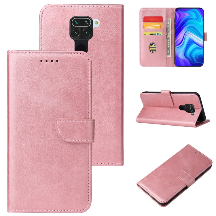 For Xiaomi Redmi Note 9 Calf Texture Buckle Horizontal Flip Leather Case with Holder & Card Slots & Wallet