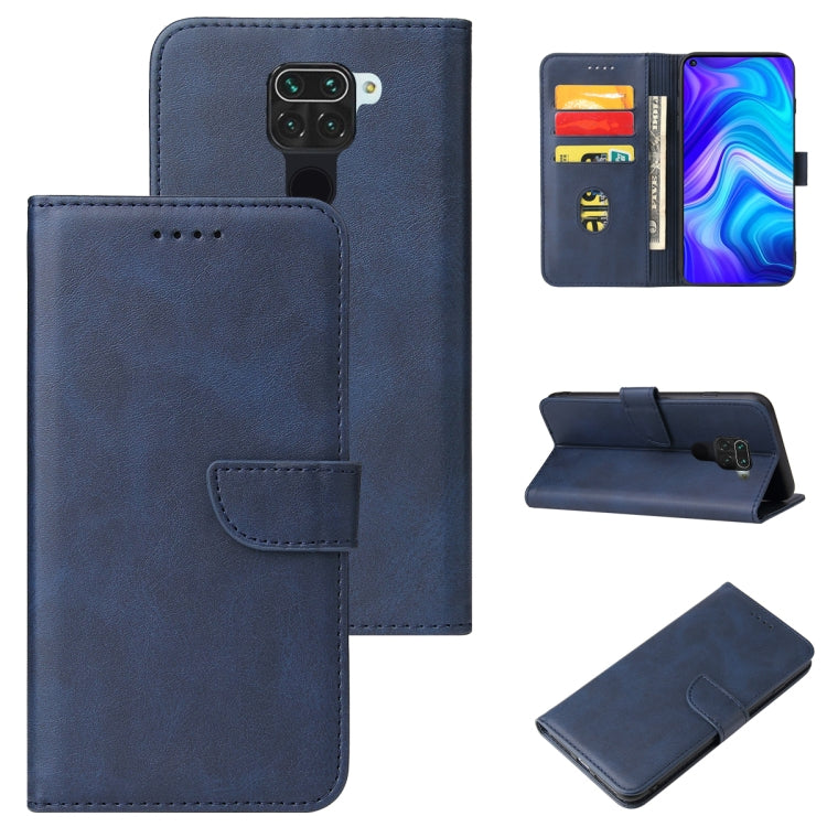 For Xiaomi Redmi Note 9 Calf Texture Buckle Horizontal Flip Leather Case with Holder & Card Slots & Wallet