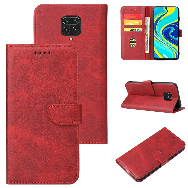 For Xiaomi Redmi Note 9 Pro Calf Texture Buckle Horizontal Flip Leather Case with Holder & Card Slots & Wallet