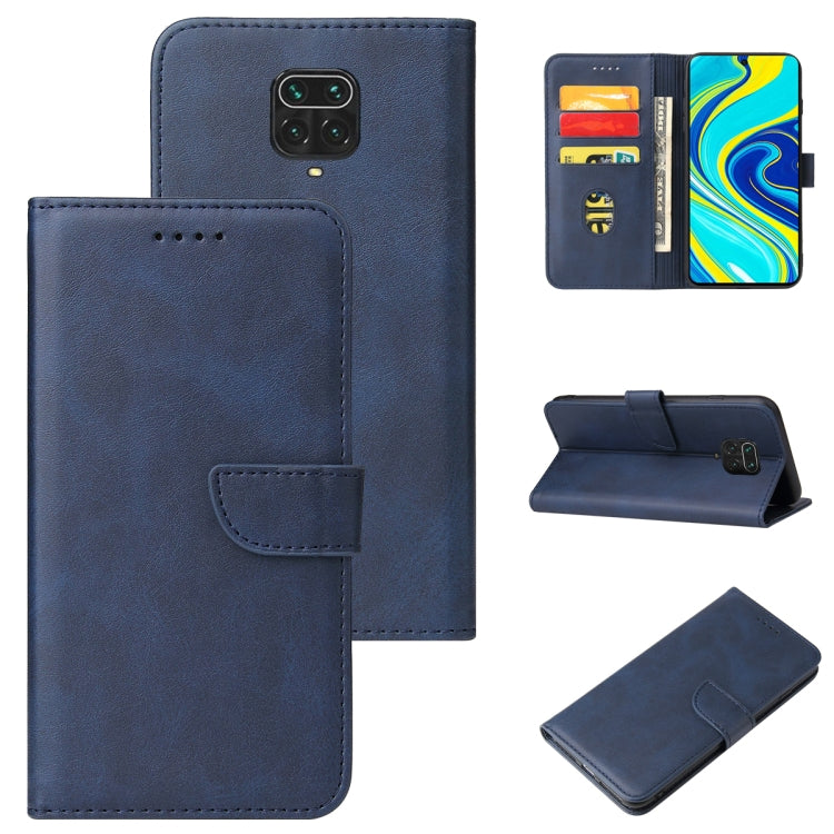 For Xiaomi Redmi Note 9 Pro Calf Texture Buckle Horizontal Flip Leather Case with Holder & Card Slots & Wallet