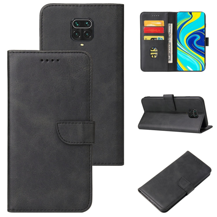 For Xiaomi Redmi Note 9 Pro Calf Texture Buckle Horizontal Flip Leather Case with Holder & Card Slots & Wallet