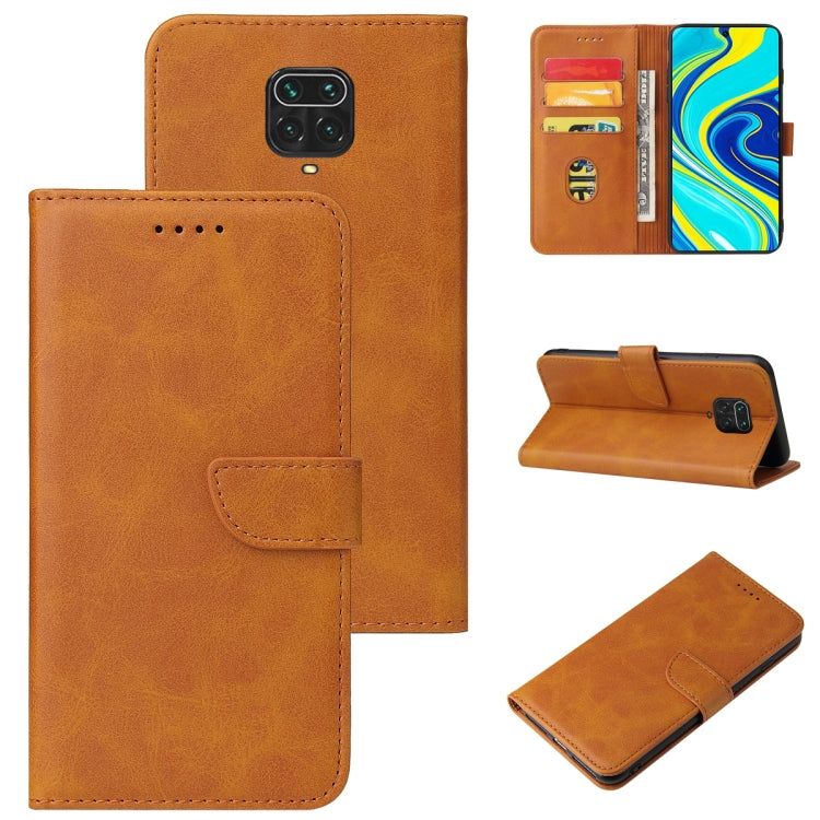 For Xiaomi Redmi Note 9 Pro Calf Texture Buckle Horizontal Flip Leather Case with Holder & Card Slots & Wallet