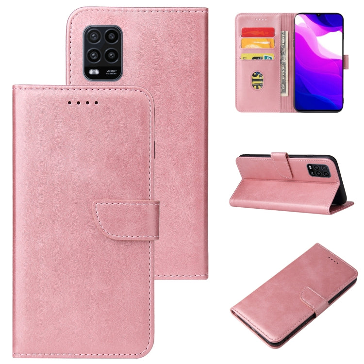 For Xiaomi Mi 10 Lite Calf Texture Buckle Horizontal Flip Leather Case with Holder & Card Slots & Wallet
