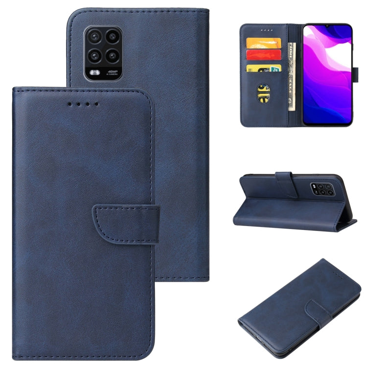 For Xiaomi Mi 10 Lite Calf Texture Buckle Horizontal Flip Leather Case with Holder & Card Slots & Wallet