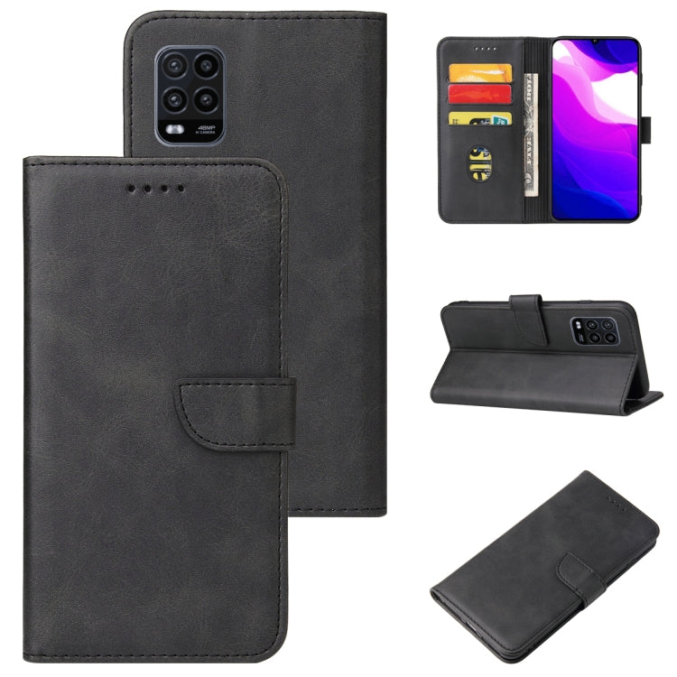 For Xiaomi Mi 10 Lite Calf Texture Buckle Horizontal Flip Leather Case with Holder & Card Slots & Wallet