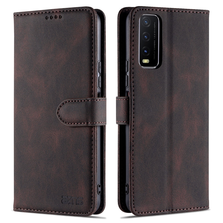 For vivo Y20 AZNS Dream II Skin Feel PU+TPU Horizontal Flip Leather Case with Holder & Card Slots & Wallet