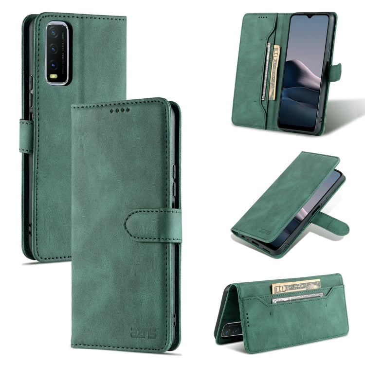 For vivo Y20 AZNS Dream II Skin Feel PU+TPU Horizontal Flip Leather Case with Holder & Card Slots & Wallet