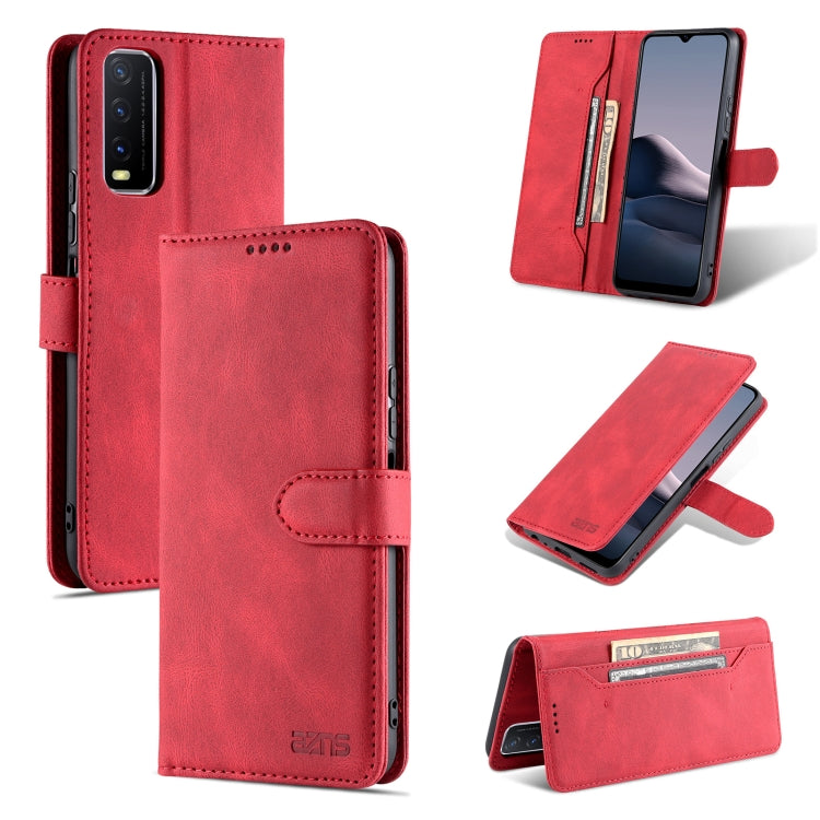 For vivo Y20 AZNS Dream II Skin Feel PU+TPU Horizontal Flip Leather Case with Holder & Card Slots & Wallet