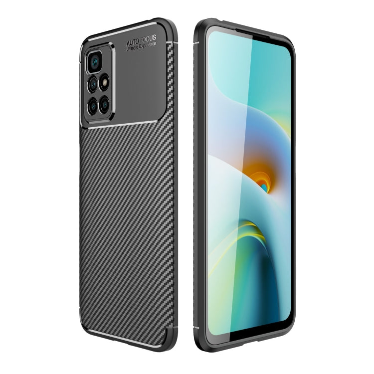 For Xiaomi Redmi 10 Carbon Fiber Texture Shockproof TPU Case