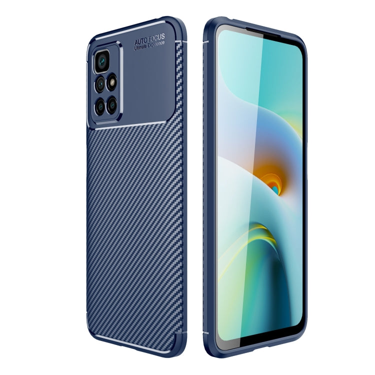For Xiaomi Redmi 10 Carbon Fiber Texture Shockproof TPU Case