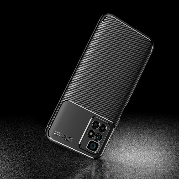 For Xiaomi Redmi 10 Carbon Fiber Texture Shockproof TPU Case
