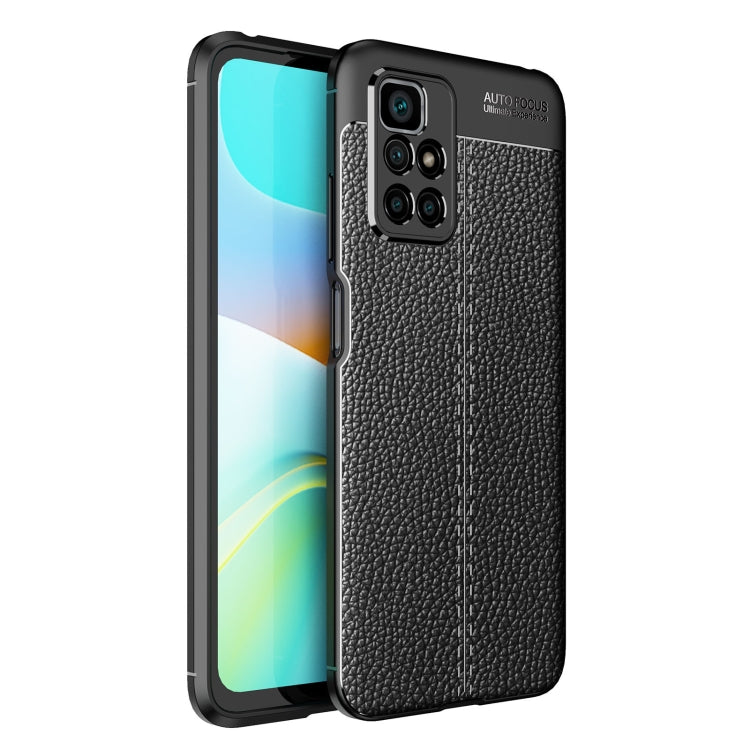 For Xiaomi Redmi 10 Litchi Texture TPU Shockproof Case