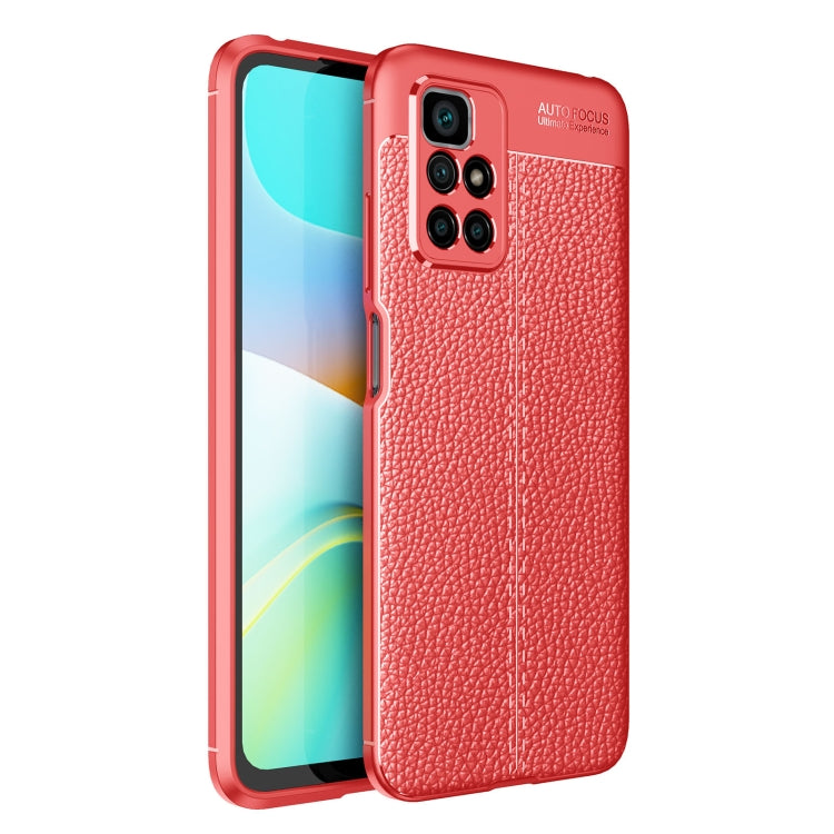 For Xiaomi Redmi 10 Litchi Texture TPU Shockproof Case