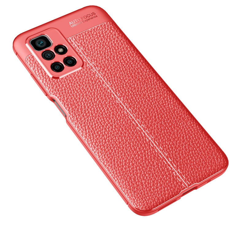 For Xiaomi Redmi 10 Litchi Texture TPU Shockproof Case