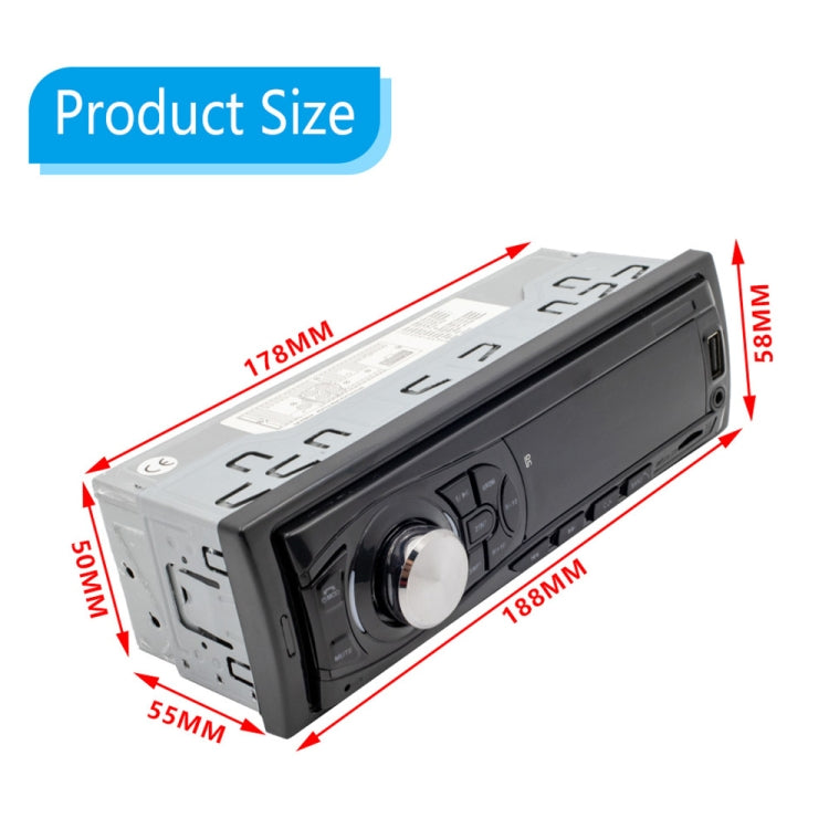 8014 Universal Car Radio Receiver MP3 Player, Support FM with Remote Control