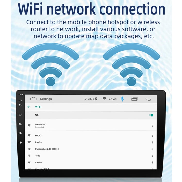 9090SE 9 inch HD Universal Car Android 10.1 Navigation Machine Radio Receiver, Support FM & Bluetooth & TF Card & GPS & Alcohol Test Function