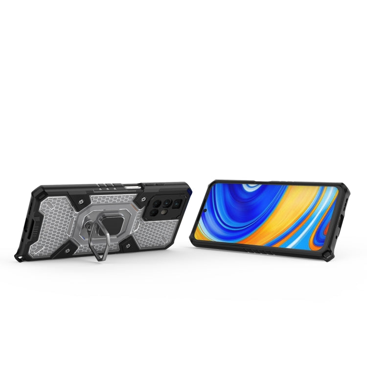 For Xiaomi Redmi 10 Space PC+TPU Shockproof Case with Ring Holder