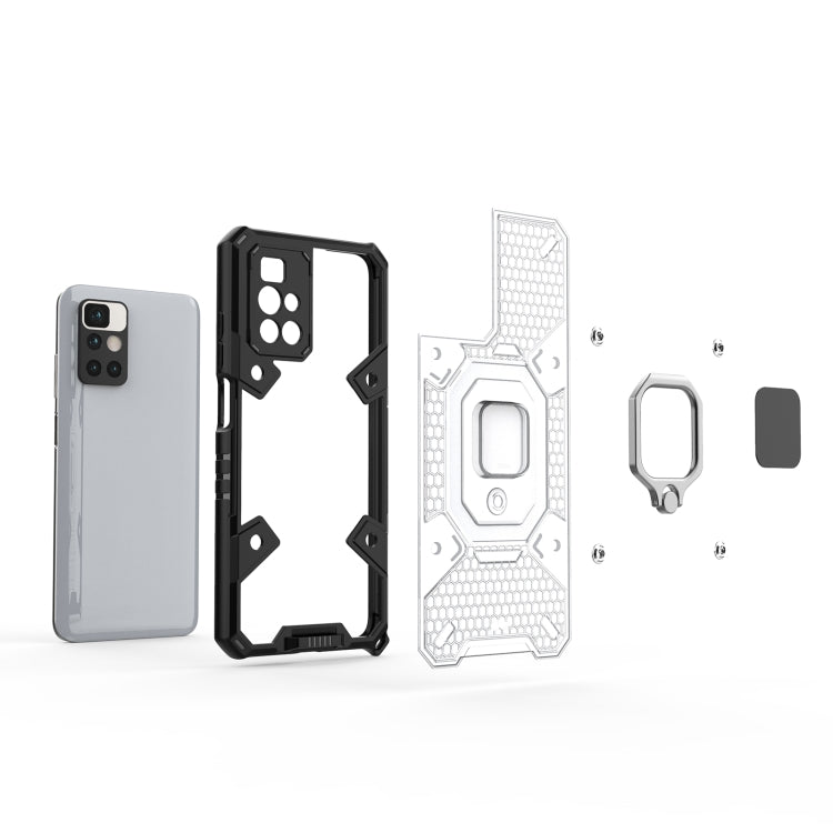 For Xiaomi Redmi 10 Space PC+TPU Shockproof Case with Ring Holder