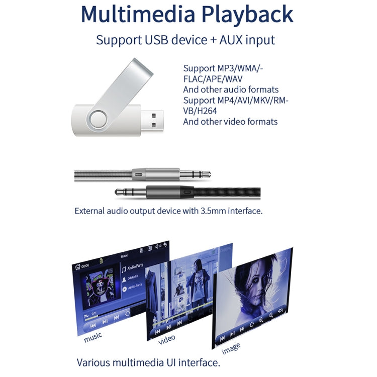 L1 7 inch Universal Car MP5 Player with Carplay, Support FM & Bluetooth & TF Card