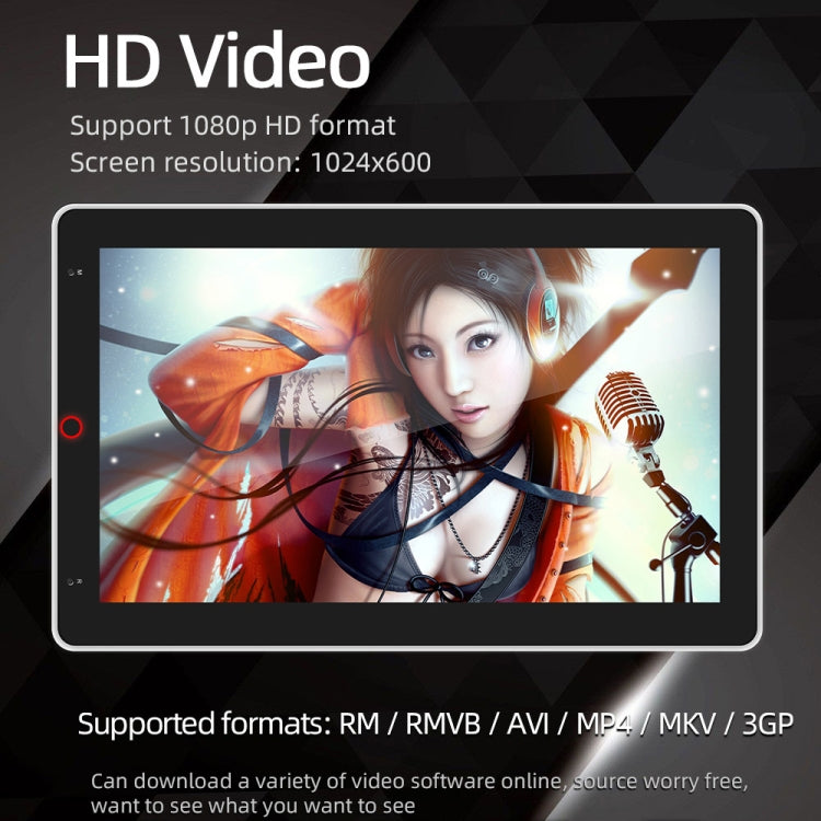 SX2 Car 10.1 inch Double Din Shaking Head Android 10.1 Navigation Machine Radio Receiver, Support FM & Bluetooth & GPS 2+32G