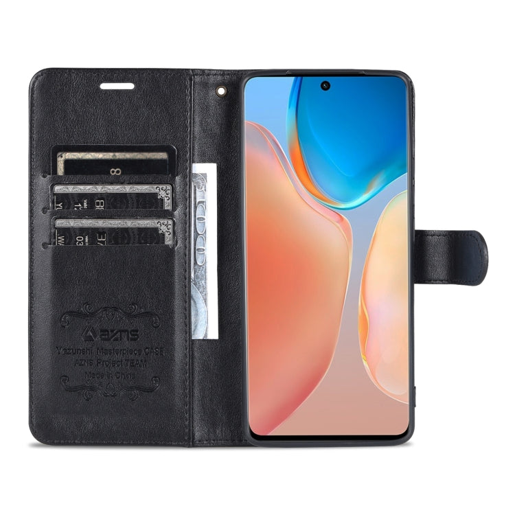 For vivo X70 AZNS Sheepskin Texture Horizontal Flip Leather Case with Holder & Card Slots & Wallet