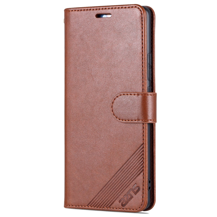 For vivo X70 AZNS Sheepskin Texture Horizontal Flip Leather Case with Holder & Card Slots & Wallet