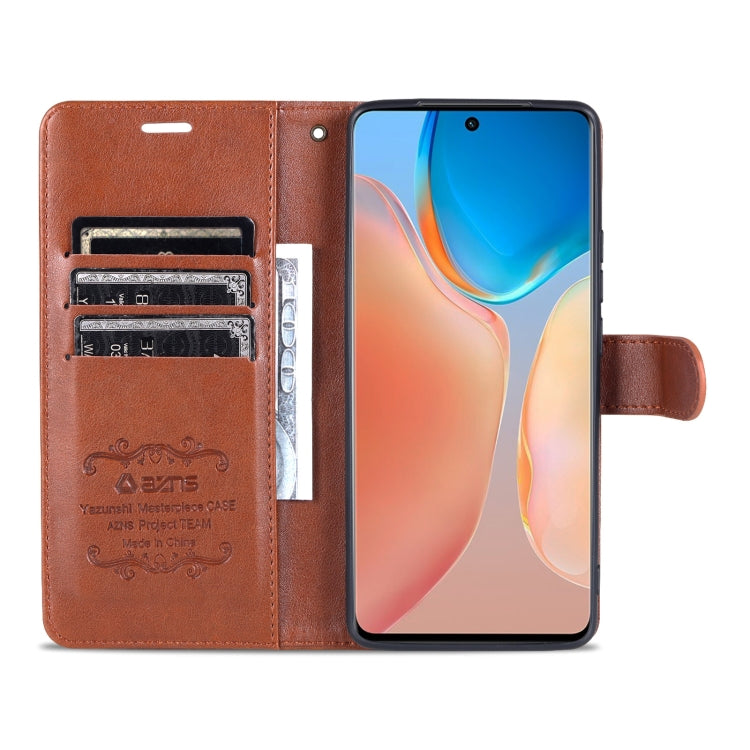 For vivo X70 AZNS Sheepskin Texture Horizontal Flip Leather Case with Holder & Card Slots & Wallet
