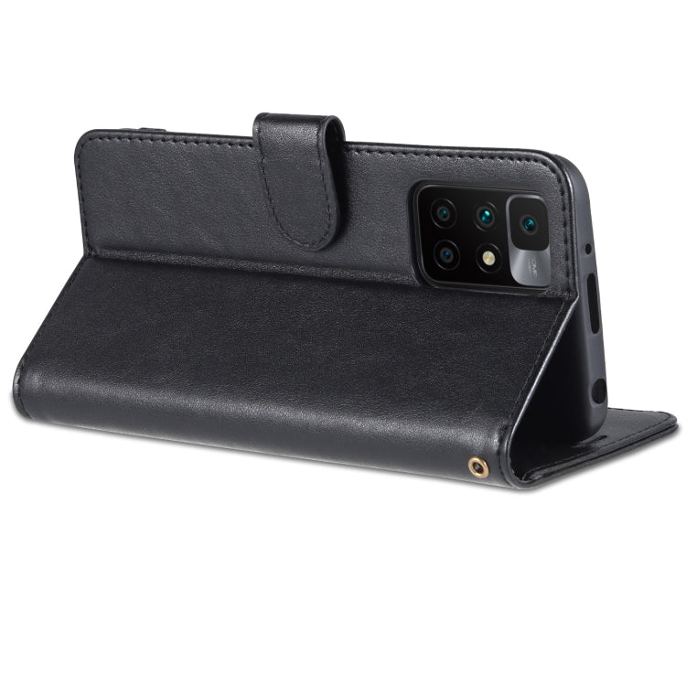 For Xiaomi Redmi 10 AZNS Sheepskin Texture Horizontal Flip Leather Case with Holder & Card Slots & Wallet