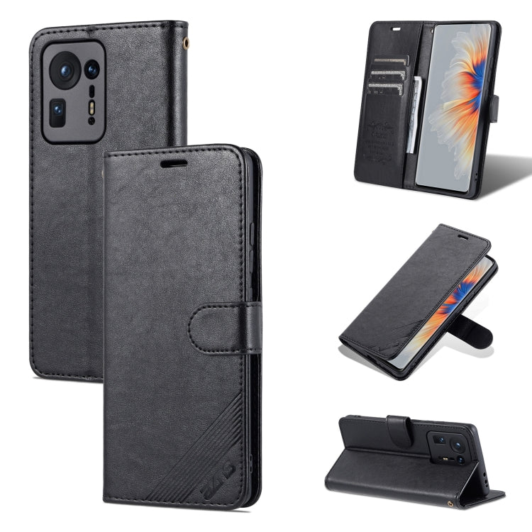 For Xiaomi Mix 4 AZNS Sheepskin Texture Horizontal Flip Leather Case with Holder & Card Slots & Wallet