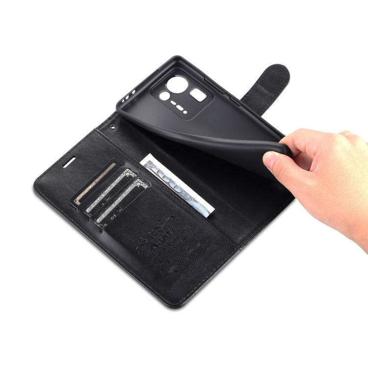 For Xiaomi Mix 4 AZNS Sheepskin Texture Horizontal Flip Leather Case with Holder & Card Slots & Wallet