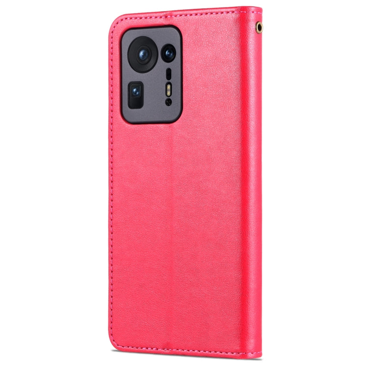 For Xiaomi Mix 4 AZNS Sheepskin Texture Horizontal Flip Leather Case with Holder & Card Slots & Wallet