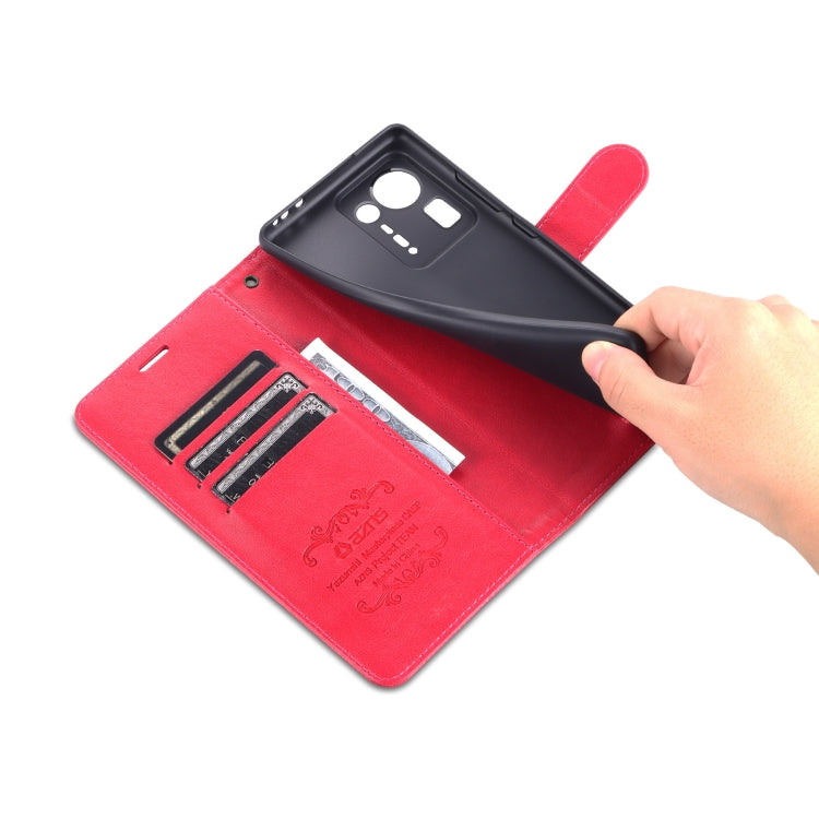 For Xiaomi Mix 4 AZNS Sheepskin Texture Horizontal Flip Leather Case with Holder & Card Slots & Wallet