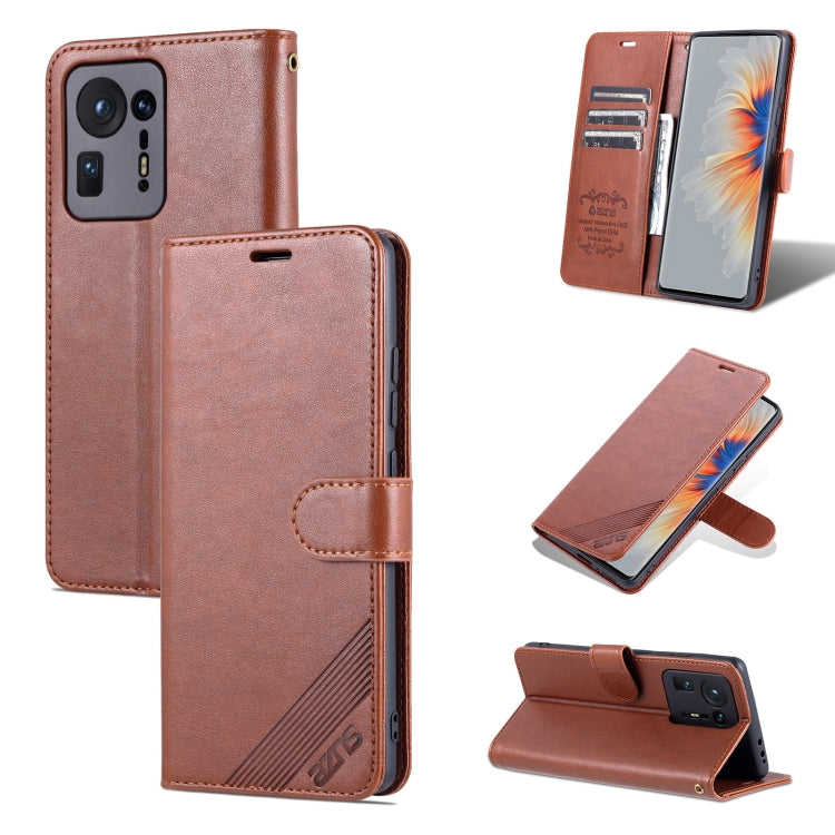 For Xiaomi Mix 4 AZNS Sheepskin Texture Horizontal Flip Leather Case with Holder & Card Slots & Wallet