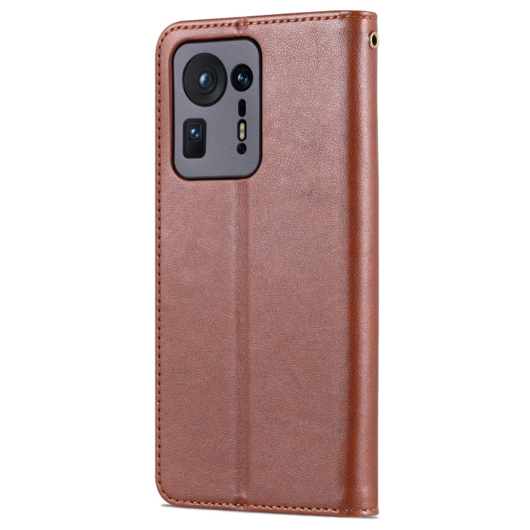 For Xiaomi Mix 4 AZNS Sheepskin Texture Horizontal Flip Leather Case with Holder & Card Slots & Wallet