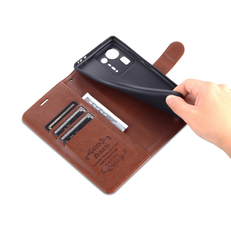 For Xiaomi Mix 4 AZNS Sheepskin Texture Horizontal Flip Leather Case with Holder & Card Slots & Wallet