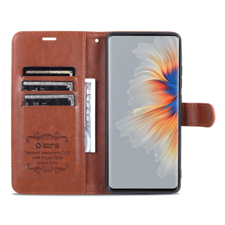 For Xiaomi Mix 4 AZNS Sheepskin Texture Horizontal Flip Leather Case with Holder & Card Slots & Wallet