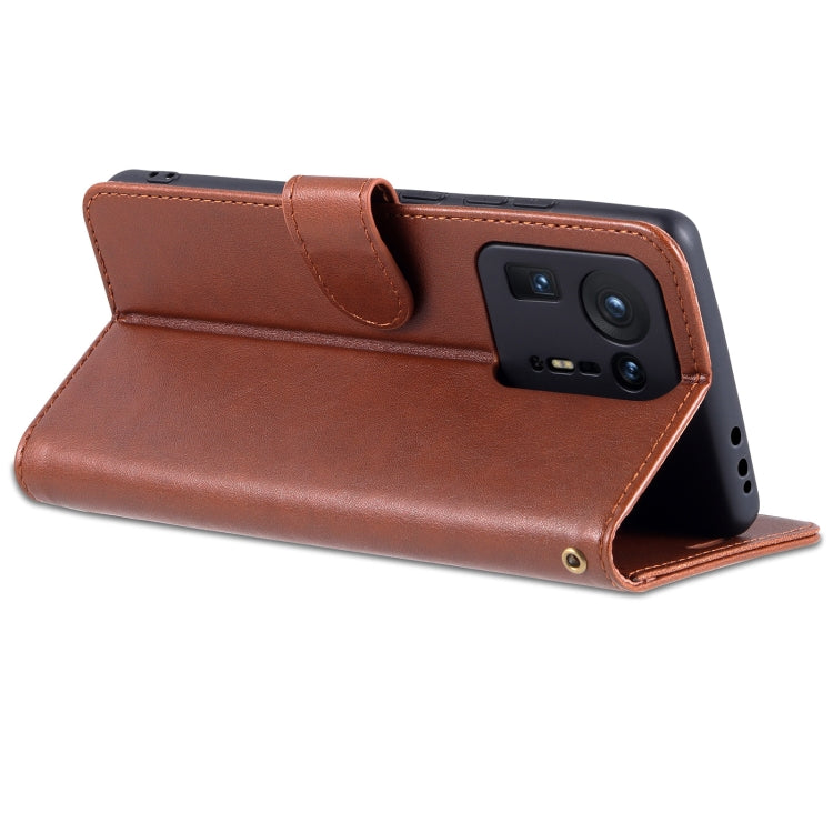 For Xiaomi Mix 4 AZNS Sheepskin Texture Horizontal Flip Leather Case with Holder & Card Slots & Wallet