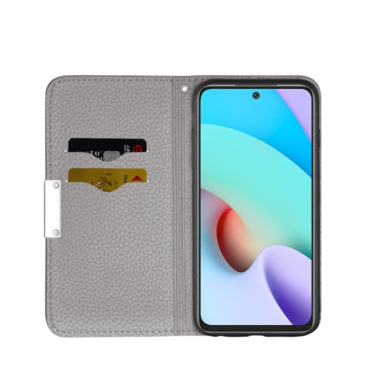 For Xiaomi Redmi 10 Litchi Texture Horizontal Flip Leather Case with Holder & Card Slots