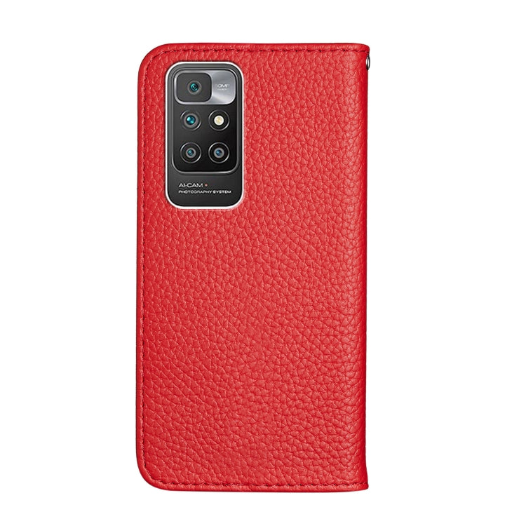 For Xiaomi Redmi 10 Litchi Texture Horizontal Flip Leather Case with Holder & Card Slots