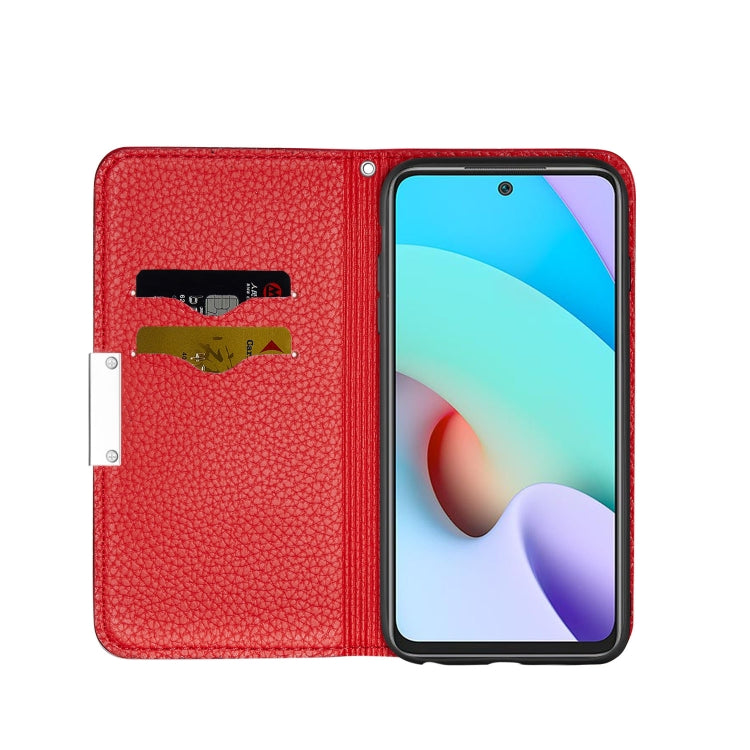 For Xiaomi Redmi 10 Litchi Texture Horizontal Flip Leather Case with Holder & Card Slots