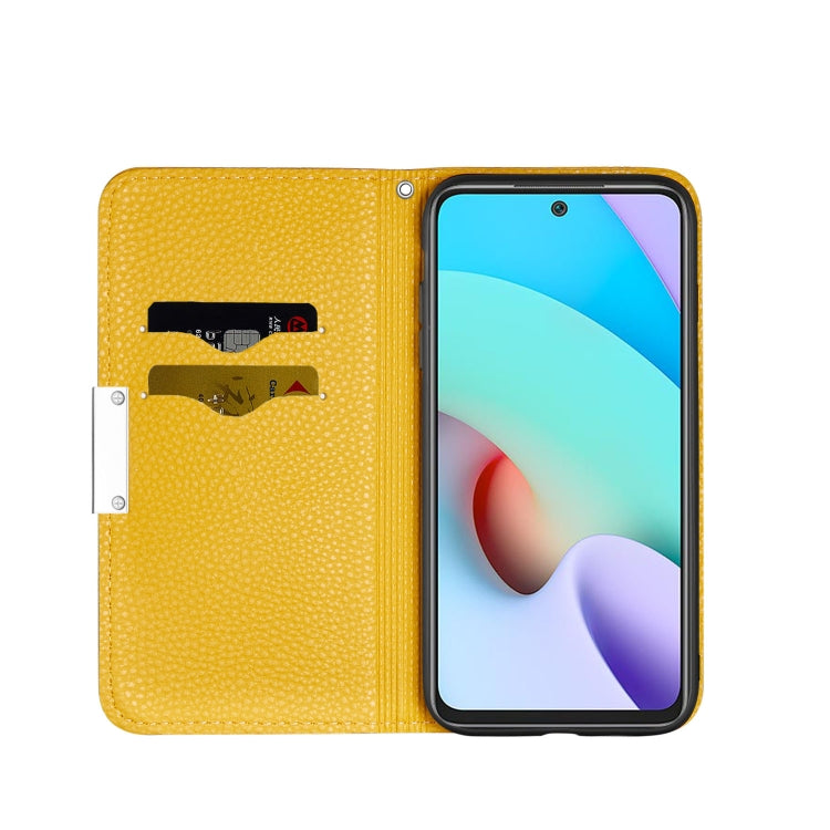 For Xiaomi Redmi 10 Litchi Texture Horizontal Flip Leather Case with Holder & Card Slots