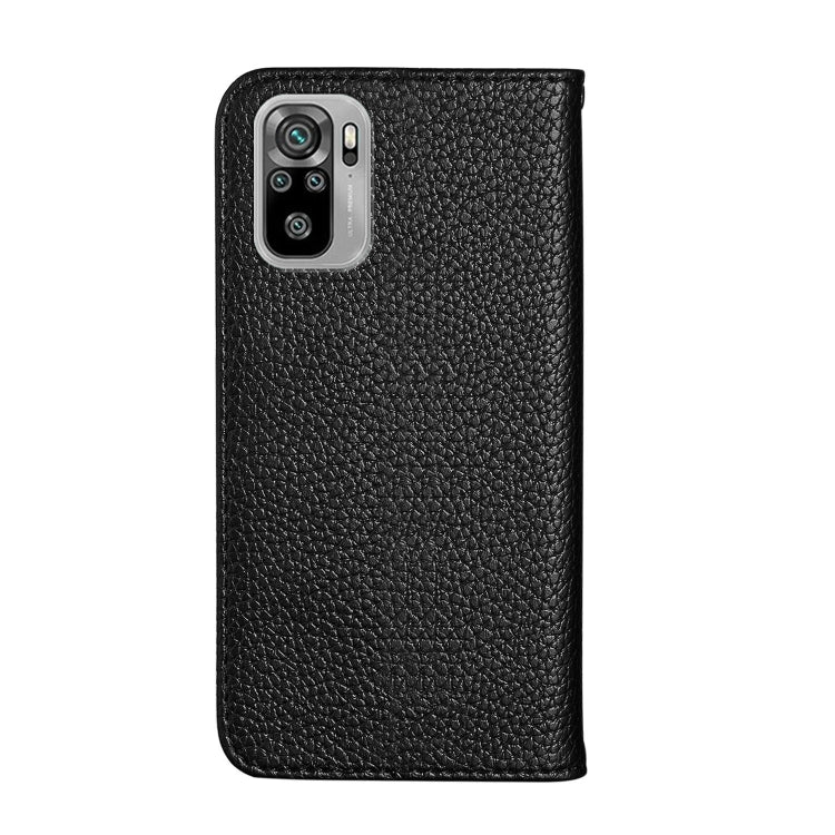 For Xiaomi Redmi Note 10 4G Litchi Texture Horizontal Flip Leather Case with Holder & Card Slots