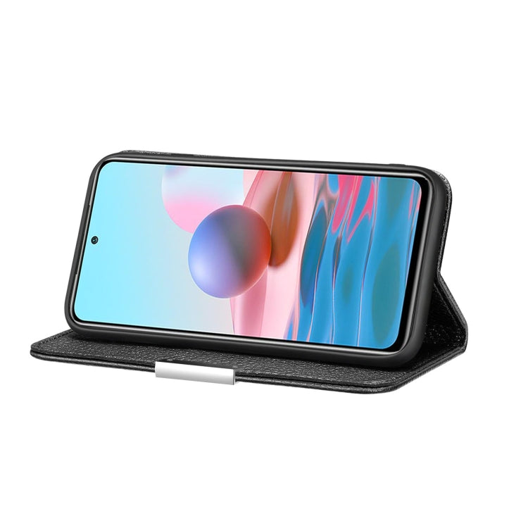 For Xiaomi Redmi Note 10 4G Litchi Texture Horizontal Flip Leather Case with Holder & Card Slots
