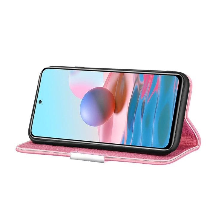 For Xiaomi Redmi Note 10 4G Litchi Texture Horizontal Flip Leather Case with Holder & Card Slots